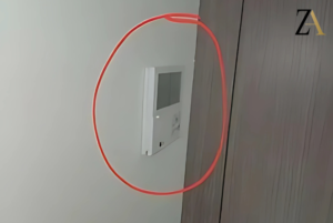 thermostate and wall