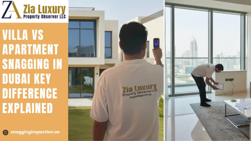 Villa vs Apartment Snagging in Dubai